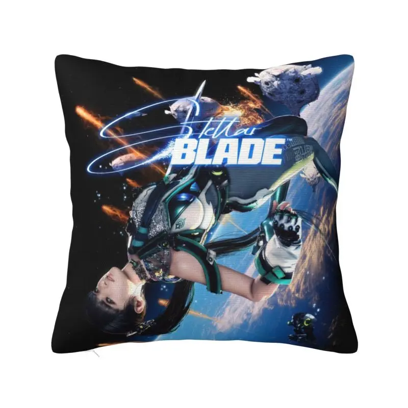 Custom Korean Action Adventure Game Stellar Blade Cartoon Pillow Decor Home Cute Chair Cushion Square Pillowcase