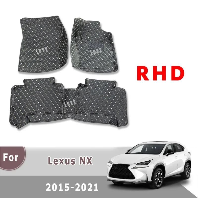 

Ковры с правым рулем для Lexus NX NX200 NX200t NX300 NX300h 2021 2020 2019 2018 2017 2016 2015 Автомобильные коврики для салона автомобиля