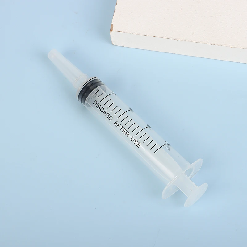 20ml Reusable Plastic Syringe Hydroponics Plastic Syringe For Lip Gloss Nutrient Sterile Health Measuring Syringe Cat Feed Tools