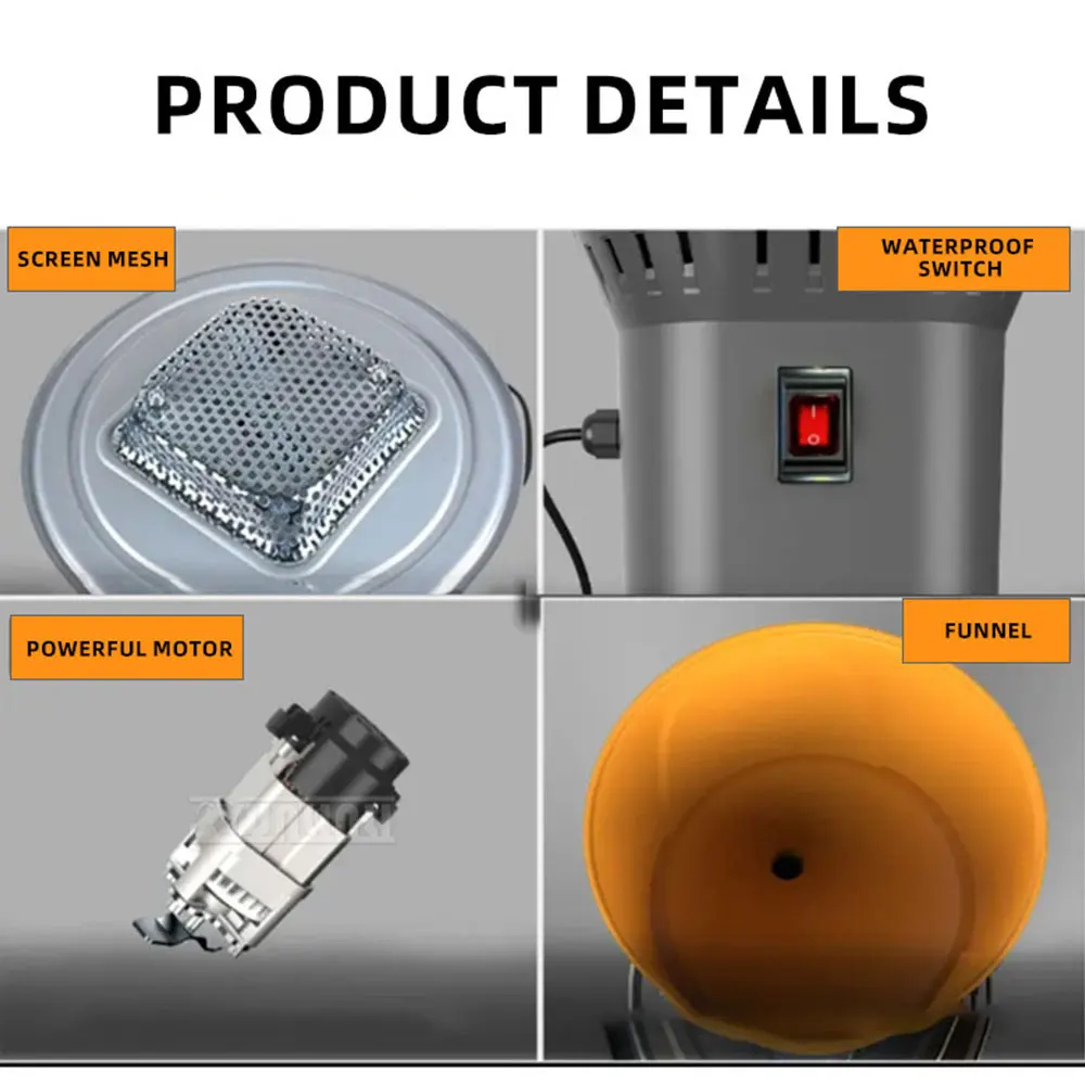 With 3 Sieves, High-Power Motor, Grain Mill grinding for Home & Commercial Use – Grain Grinder / Multifunctional Grain Crusher
