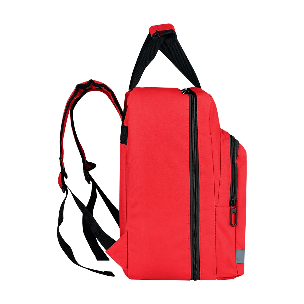 Red Emergency Backpack First Aid Bag Empty Medical First Aid Rucksack Treatment First Responder Back Pack Trauma Bags