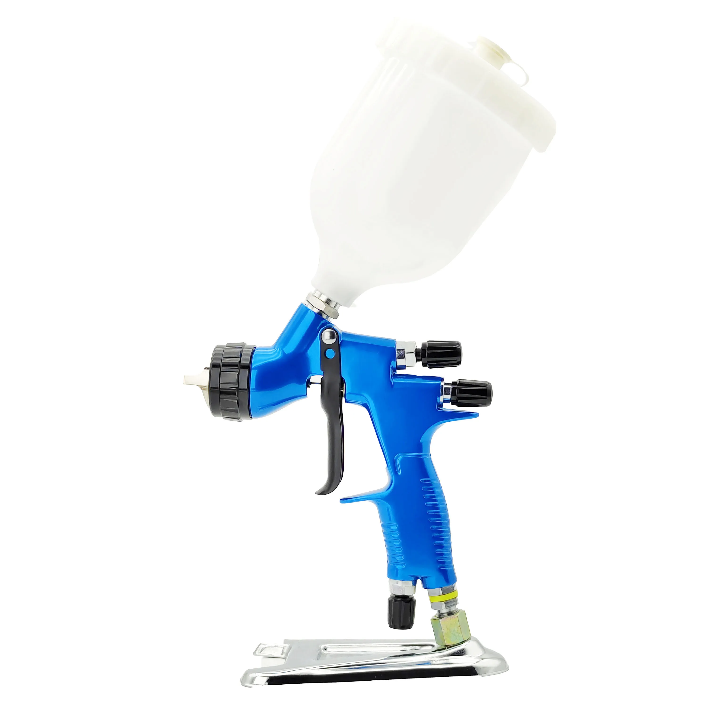 High Efficient HVLP Spray Gun 1.3/1.8mm Nozzle Car Painting Gun With 600ml Mixing Cup No-Clean Tank For Car Painting Airbrush