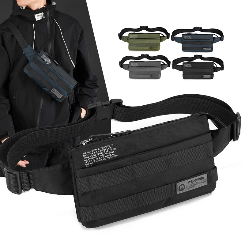 

Lightweight 2025 New Men's Sports Leisure Chest Bag Mobile Phone Bag Nylon Cloth Waterproof Multi-layer Small Crossbody Bag