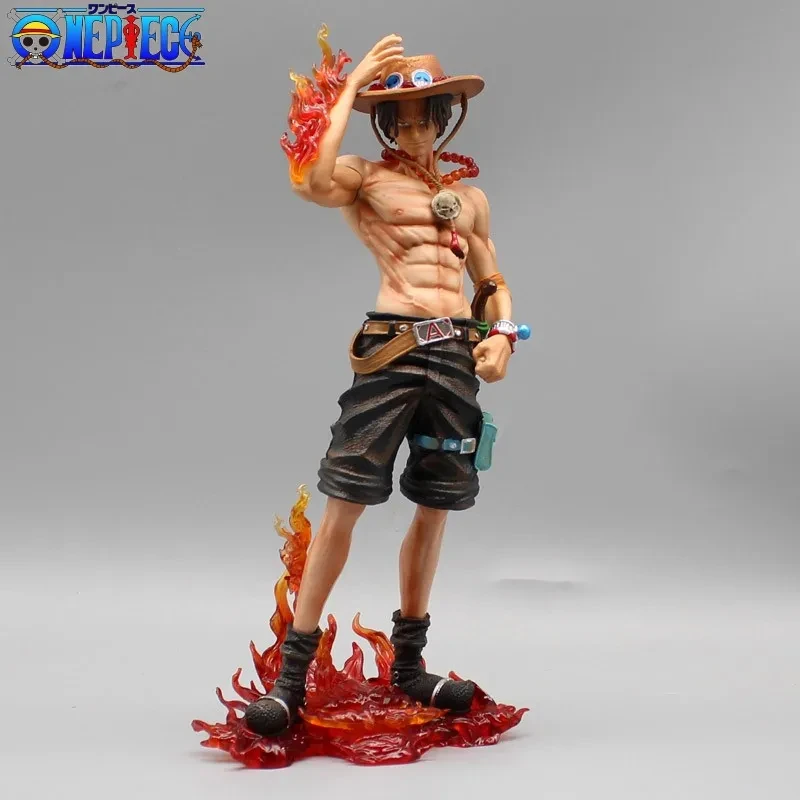 23cm ONE piece Fire Fist Ace Figure Pop Anime Figures Figurine Pvc Statue Collectible Model Desk Decoration ​toys