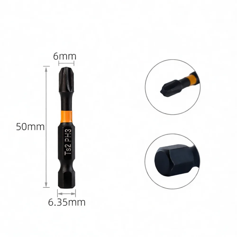Steel Magnetic Screwdriver Bit Set Phillips Slotted Torx Hex Electric Drill Driver Bits For Fuxin Workshop Use