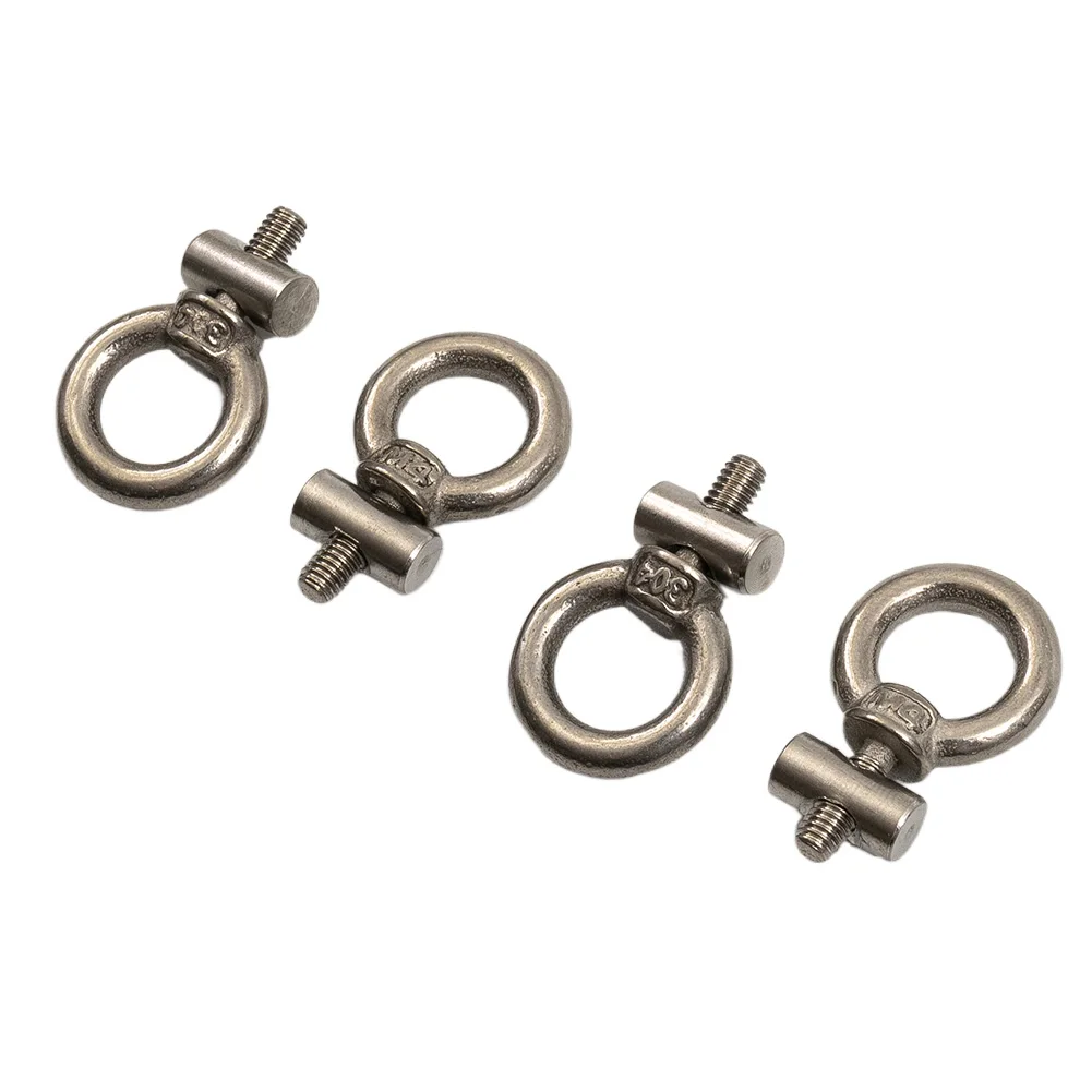 2/4/6/8Pcs Awning Rail Stoppers Stops Stainless Steel Motorhome Campervan Caravan Sliding Rail Track Lifting Ring Slip Screw