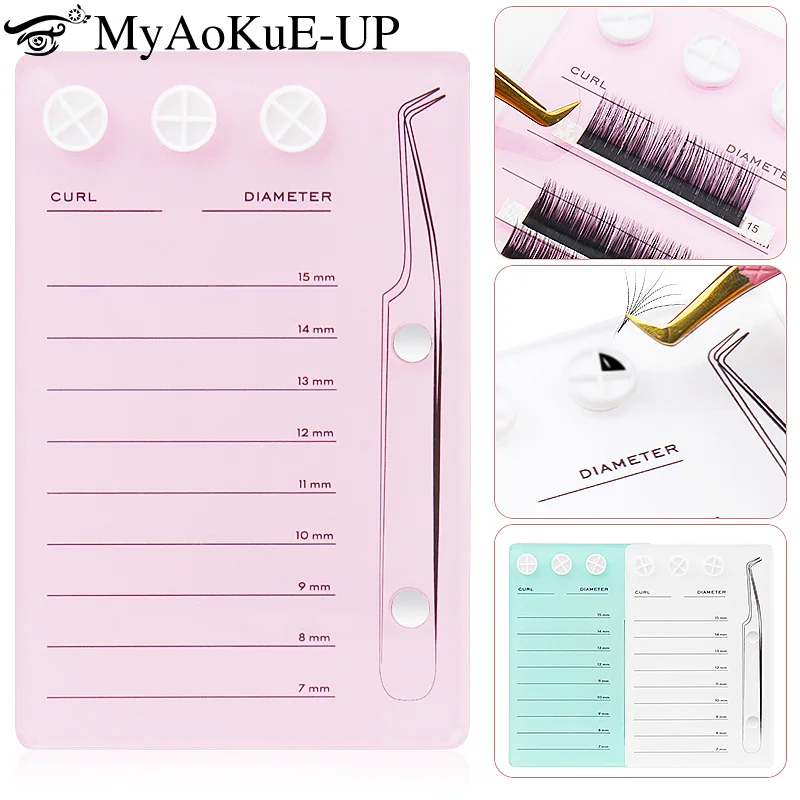 1pcs Magnetic Eyelash Suction Plate Holder Pallet Glue Pallet Eyelashes Acrylic Board Grafting False Lash Tool Makeup Accessory