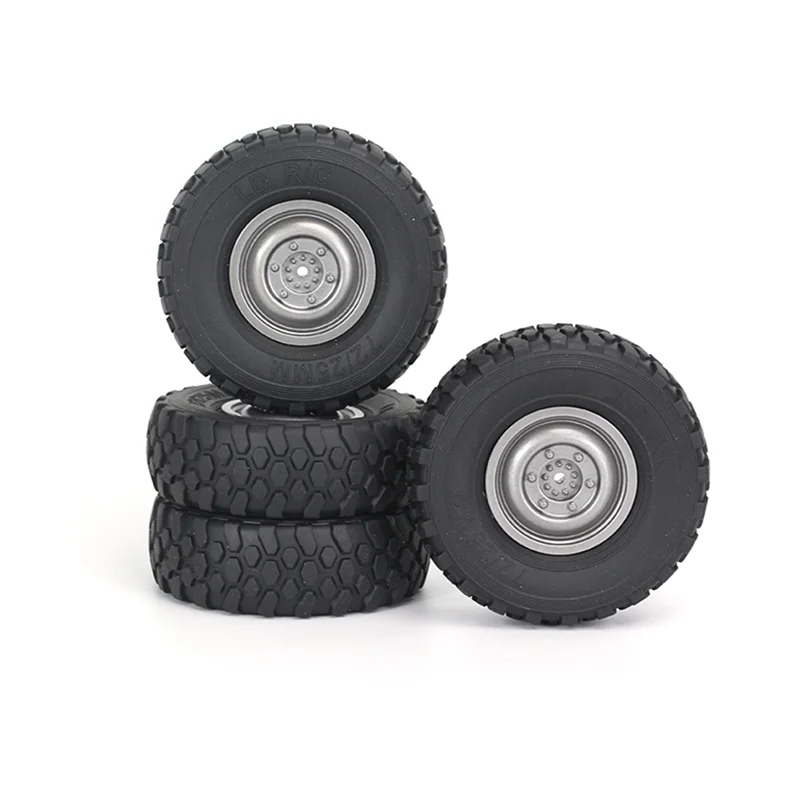 T70C 4Pcs 72mm Soft Tire Wheel for MN D90 MN98 MN99S WPL C14 C24 C34 B14 B24 LDRC P06 RC Car Upgrade Parts Accessories