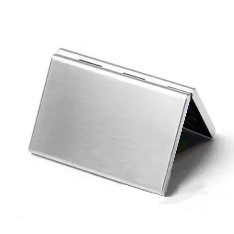 Stainless Steel Tin Cigarette Case 1 1/4 Protective Natural Unrefined Metal Holder for Regular view 4
