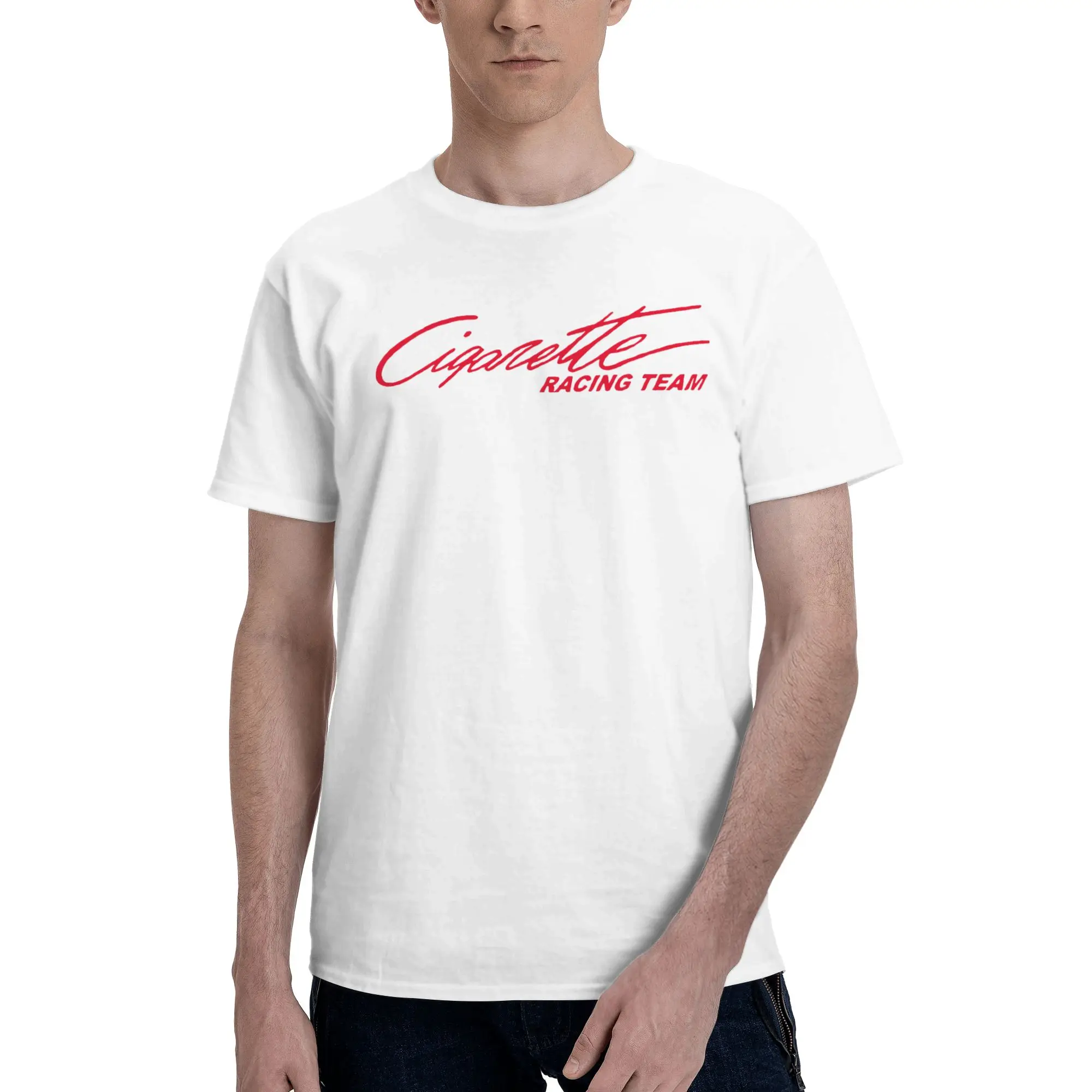 Limited Cigarette Racing Casual Reversible T-shirt Casual And Loose Basic Tee