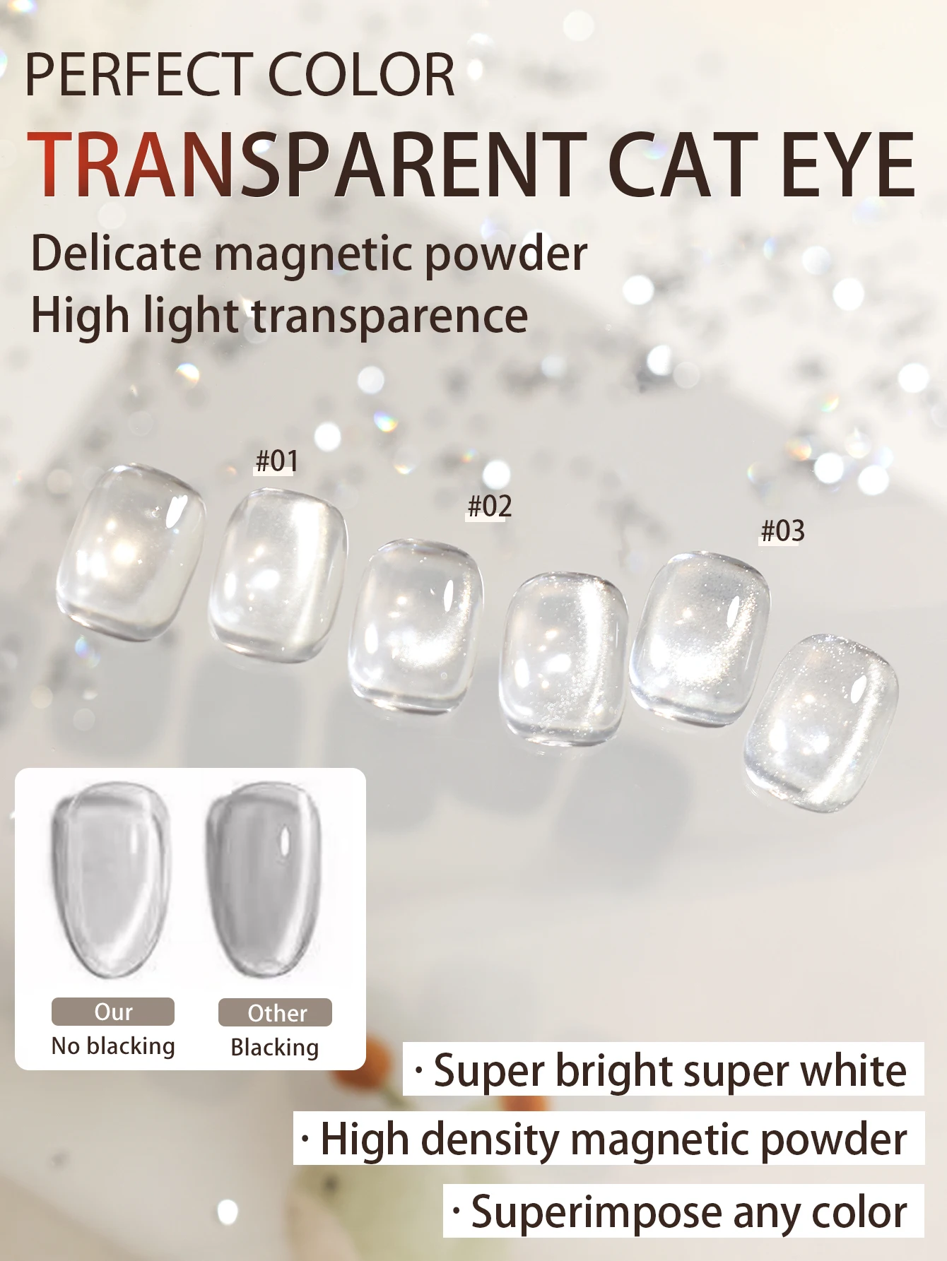 

Набор гель-лаков для ногтей «кошачий глаз» PERFECT COLOR, 12 мл, блестящий светоотражающий полупрозрачный, дизайн ногтей, маникюрный салон, сделай сам