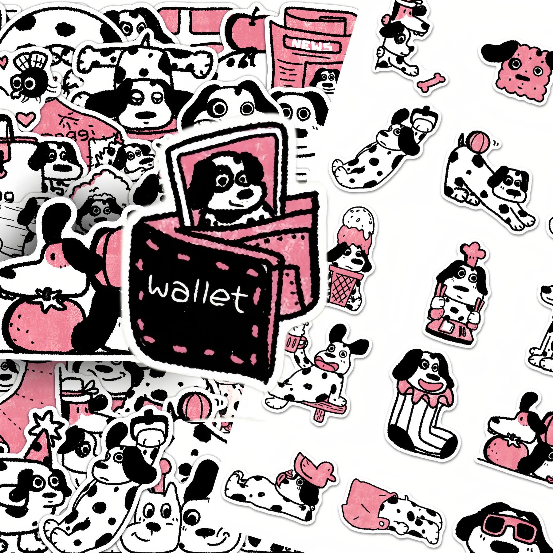 10/200Pcs Original Xiaoban's Daily Cute Dog Doodle Stickers, Decorative Stationery Stickers for Journal