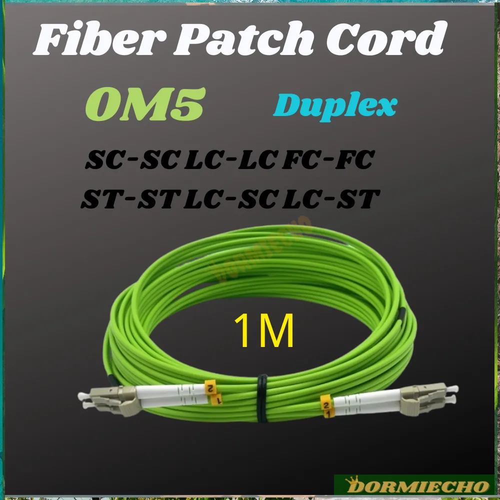 

Wholesale Price OM5 Duplex Patch Cords 1M SC-SC LC-LC FC-FC ST-ST LC-SC LC-ST Connector Fiber Optic Cable 1mtr Jumper FTTH