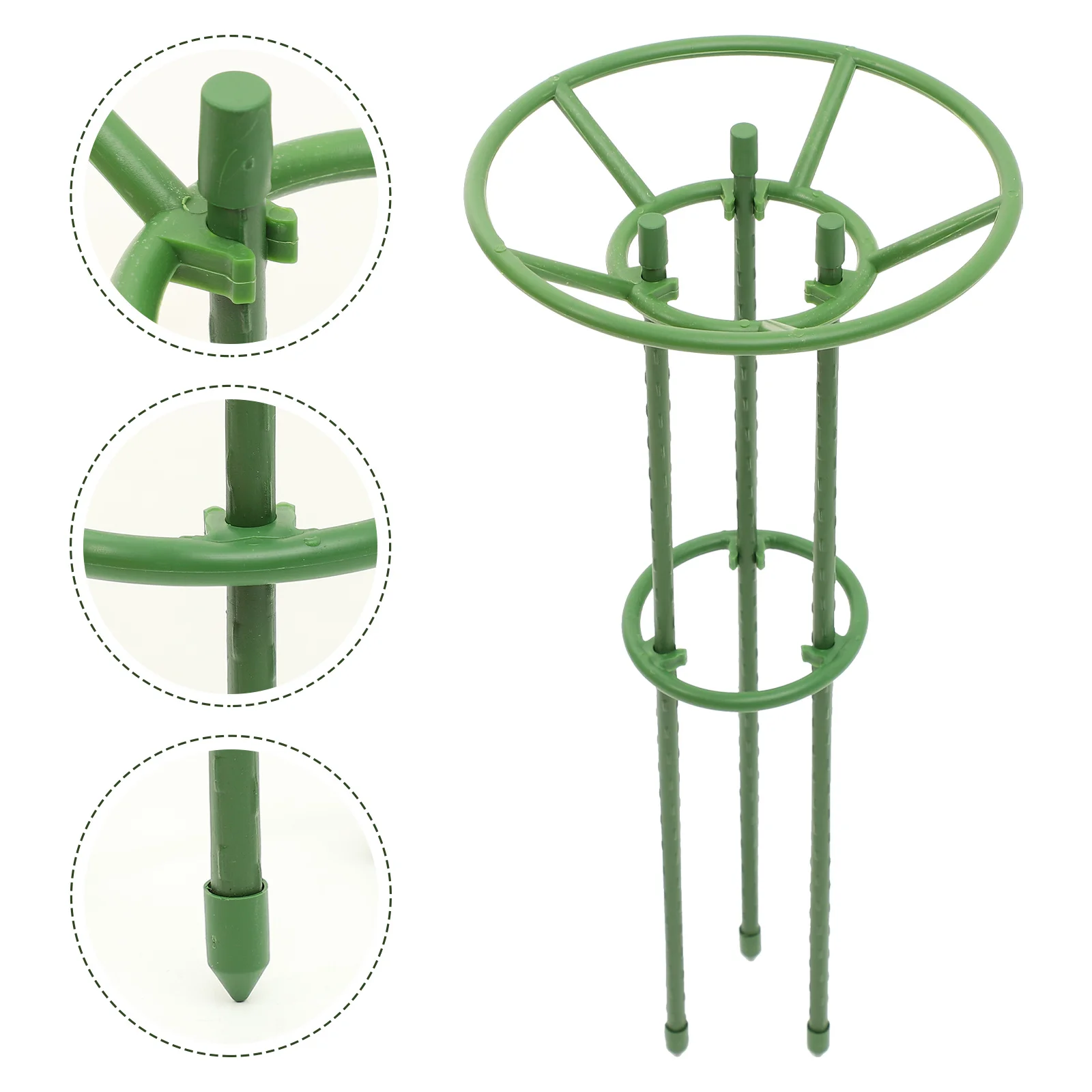 

1Set Durable ABS Iron Plant Support Cage Tomato Climbing Frame Adjustable Garden Trellis for Shaping and Protection