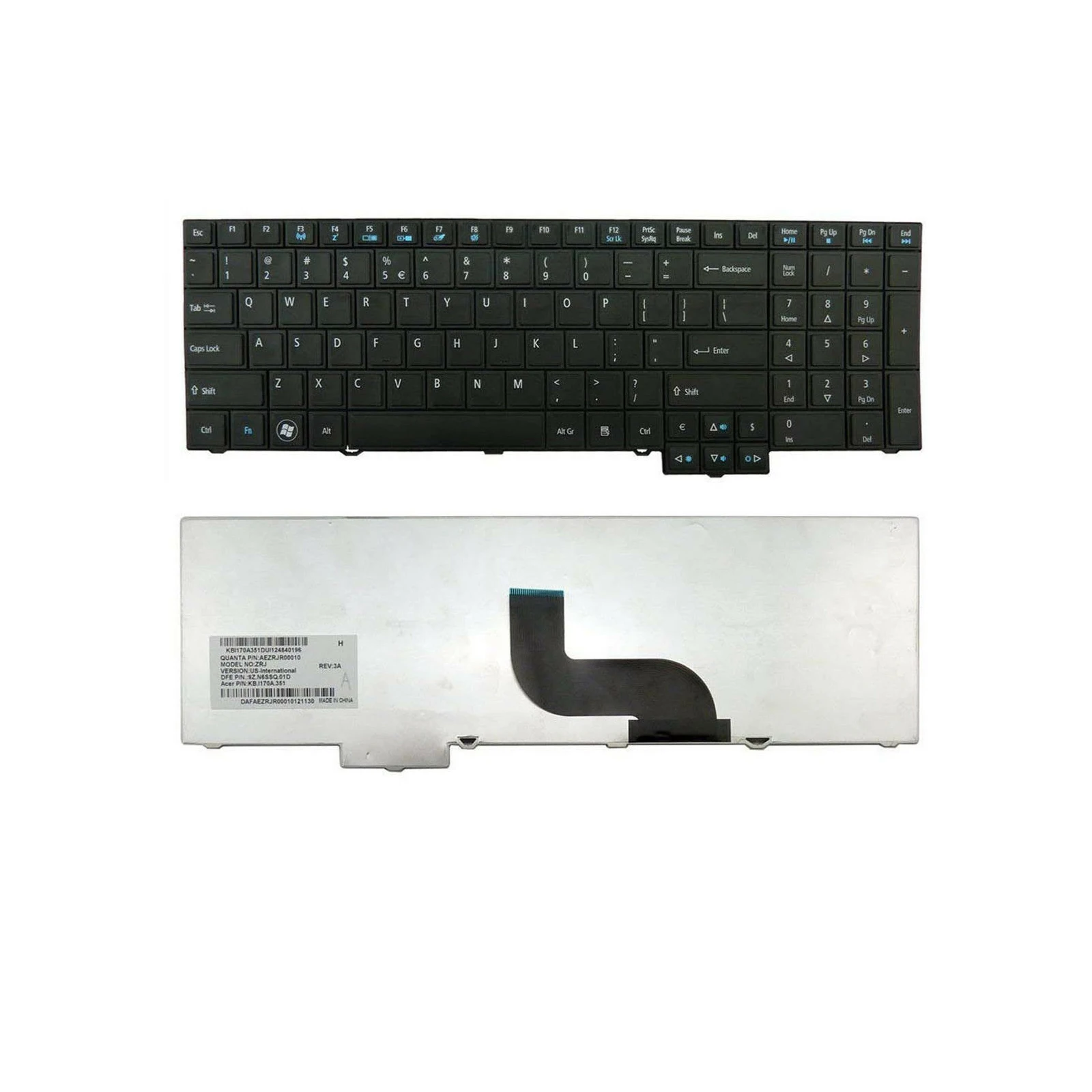 

Keyboard For Acer travelmate TM5760 TM5760G TM5760Z TM5360 KB.I170A.351