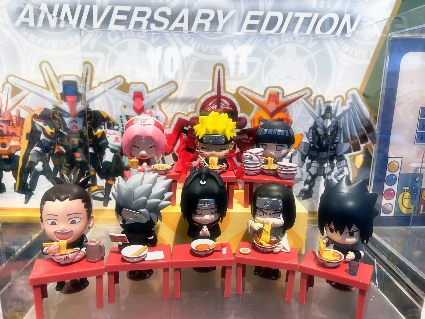 バンダイ ナルト疾風伝 ラーメンテーマシリーズ ブラインドボックス テーマ Q-バージョン ナルト サスケ サクラ イタチ ヒナタ カカシ 装飾ギフト