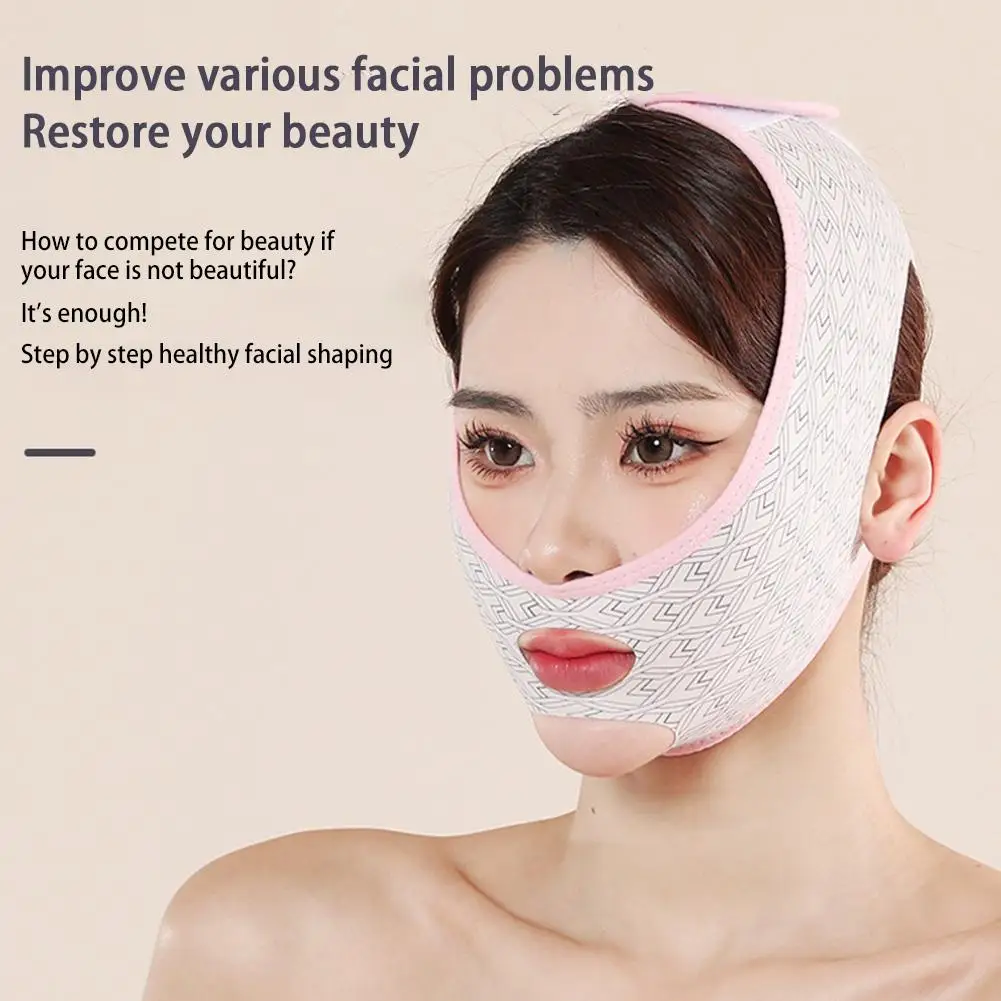 Verstelbare V-Face Bandage Lift Up Riem Verminderen Dubbele Kin Gezicht Beeldhouwen Slaapmasker Face Lifting Tapes Gezichtsverzorging Tools