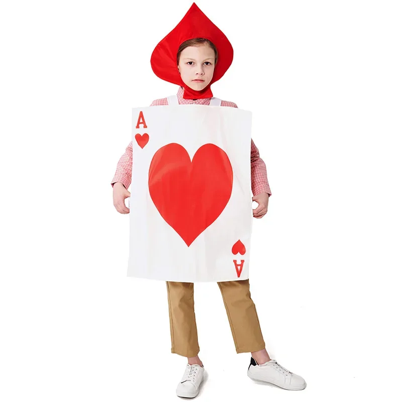 

Cosplay Poker Kingdom Red Queen Poker Guards Children's Costume