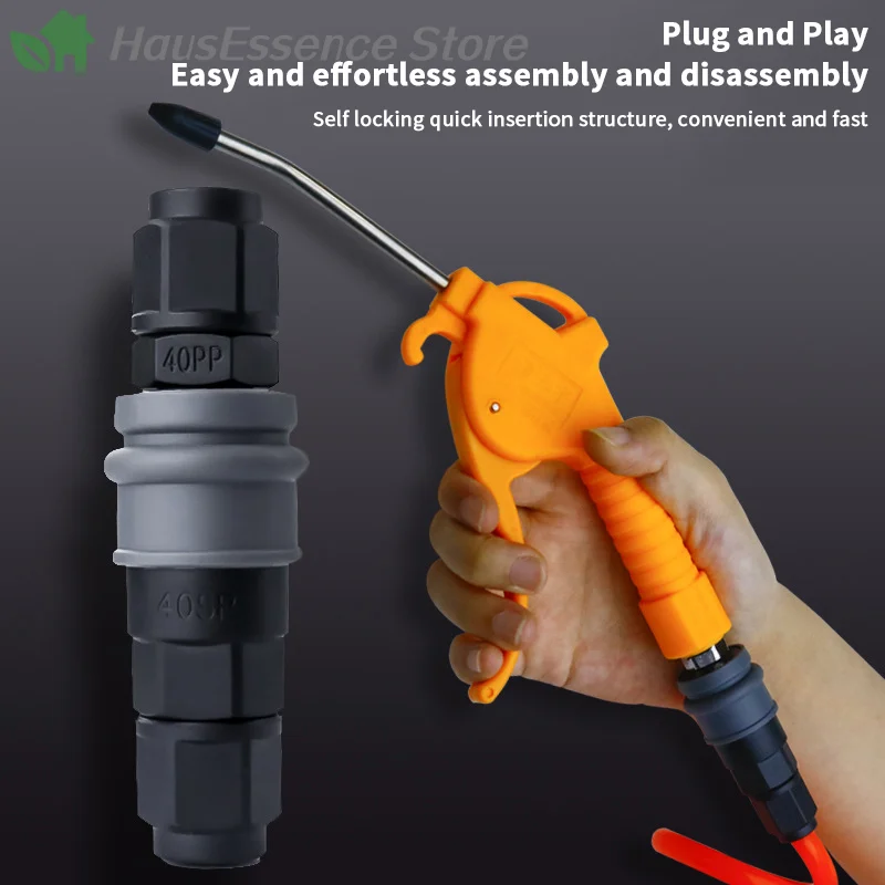 ※Long Lasting Pneumatic Fittings 8/10/12mm Easy-Install Pneumatic Self-locking Quick Joint Connector C-Type Self-locking