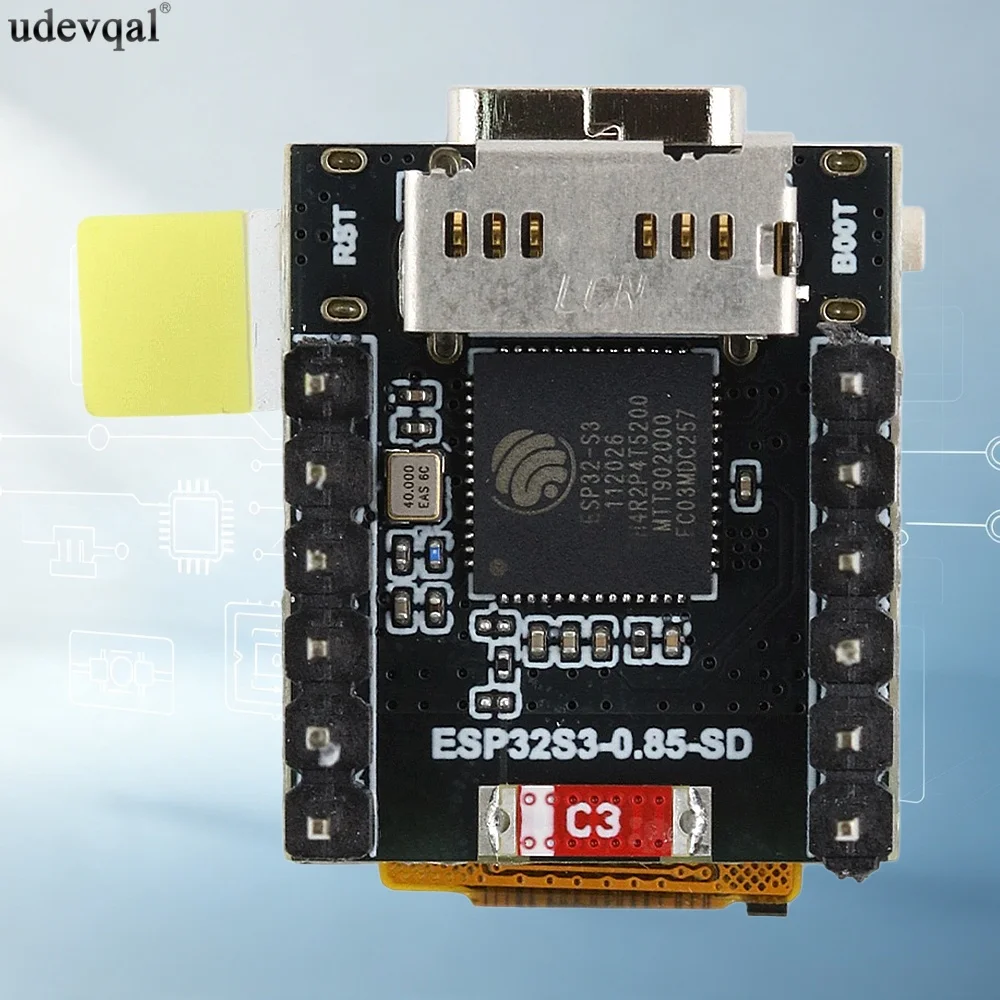 0.85‑inch LCD ESP32‑S3 Development Board with Type‑C Interface On‑board Antenna Dual‑Core Processor 128×128 Micro SD Slot