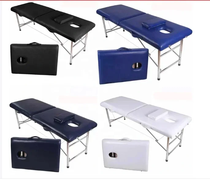 Custom beauty massage bed portable folding stainless steel massage table