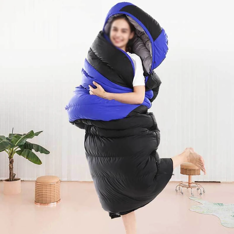 USB-Camping-Schlafsack, ultraleicht, wasserdicht, warm, mit Umschlag, Rucksack-Schlafsäcke für Outdoor-Reisen, Wandern, Heizmatte – Detail 17