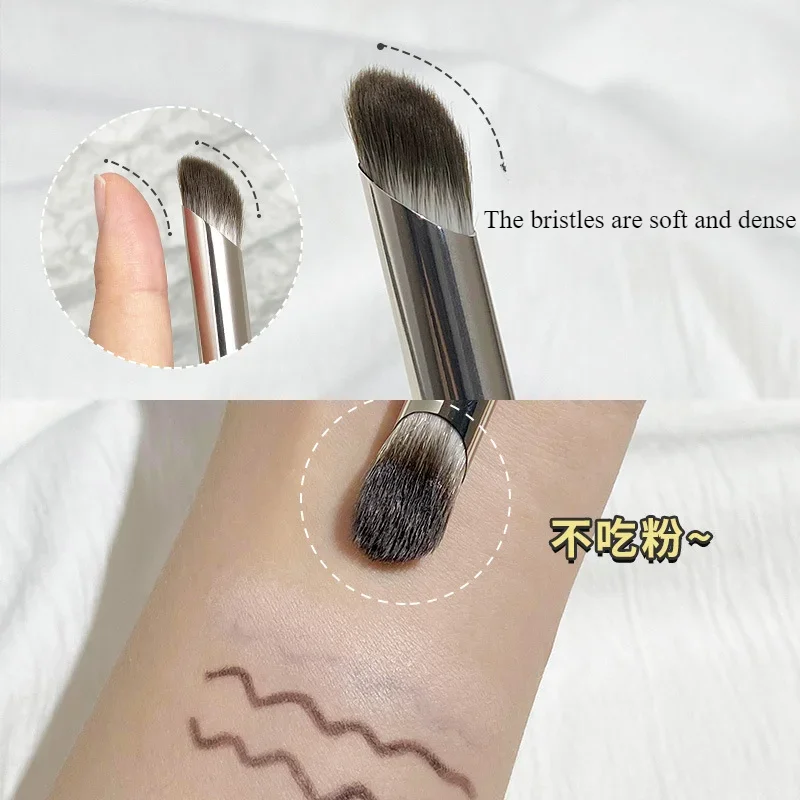 Finger belly thumb concealer brush cover pimple print spots round head soft hair concealer makeup brush do not eat powder nose s