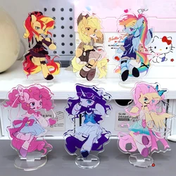 My Little Pony Anime Fluttershy Pinkie Pie Twilight Sparkle rare Cute acrilico Standing Brand Display decorazione modello Desktop