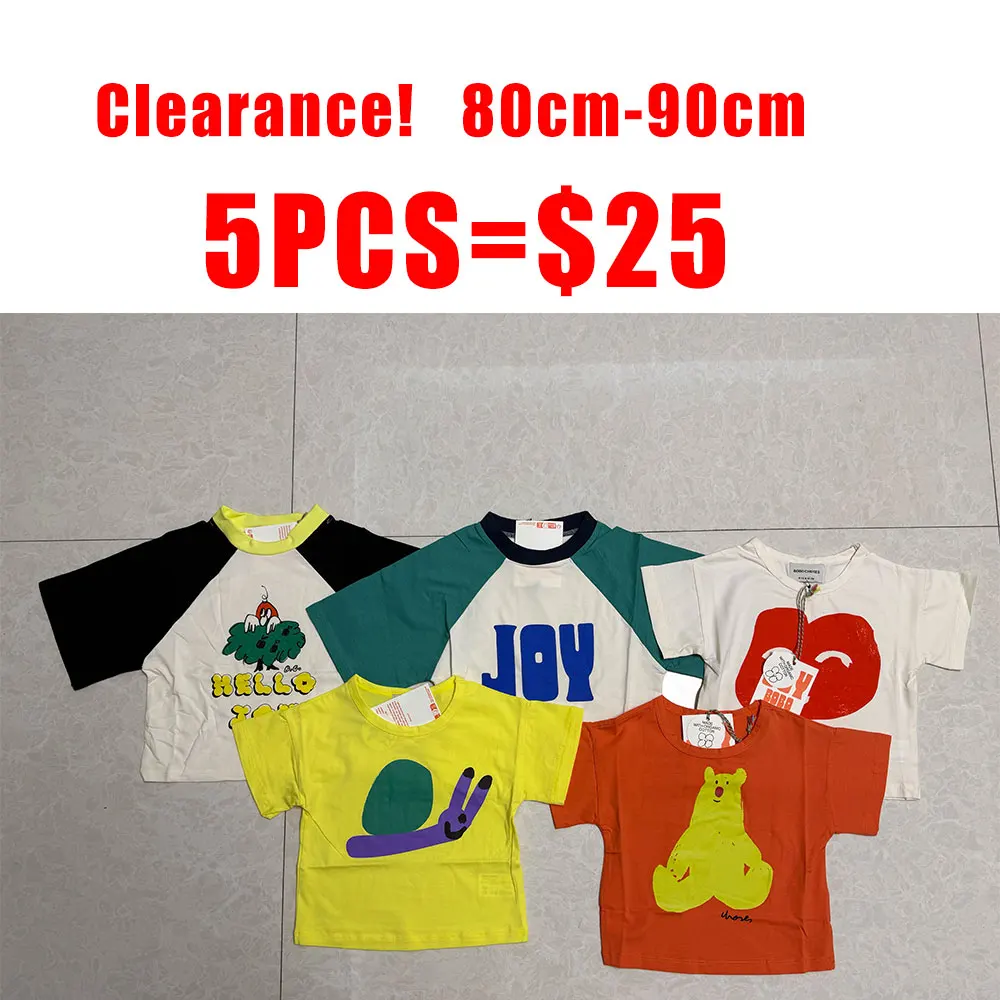Clearance T Shirt 2026 Brand Summer Kids Clothes Girls Pants Skirts Baby Children's Short Sleeve T Shirts Skirts Clothings Top