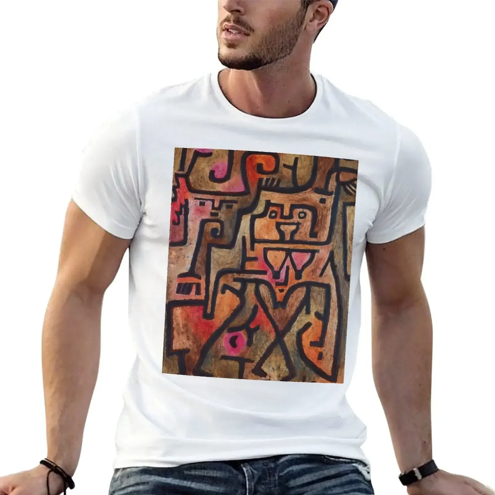 

Paul Klee - Forest Witches T-Shirt rapper graphic tees sports fans new edition slim fit t shirts for men