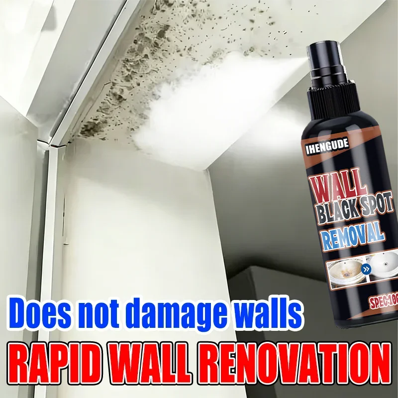 Wall Mold & Black Spot Remover - Powerful Stain Dissolving Spray, Safe for Walls & Window Frames, Rapid Renovation