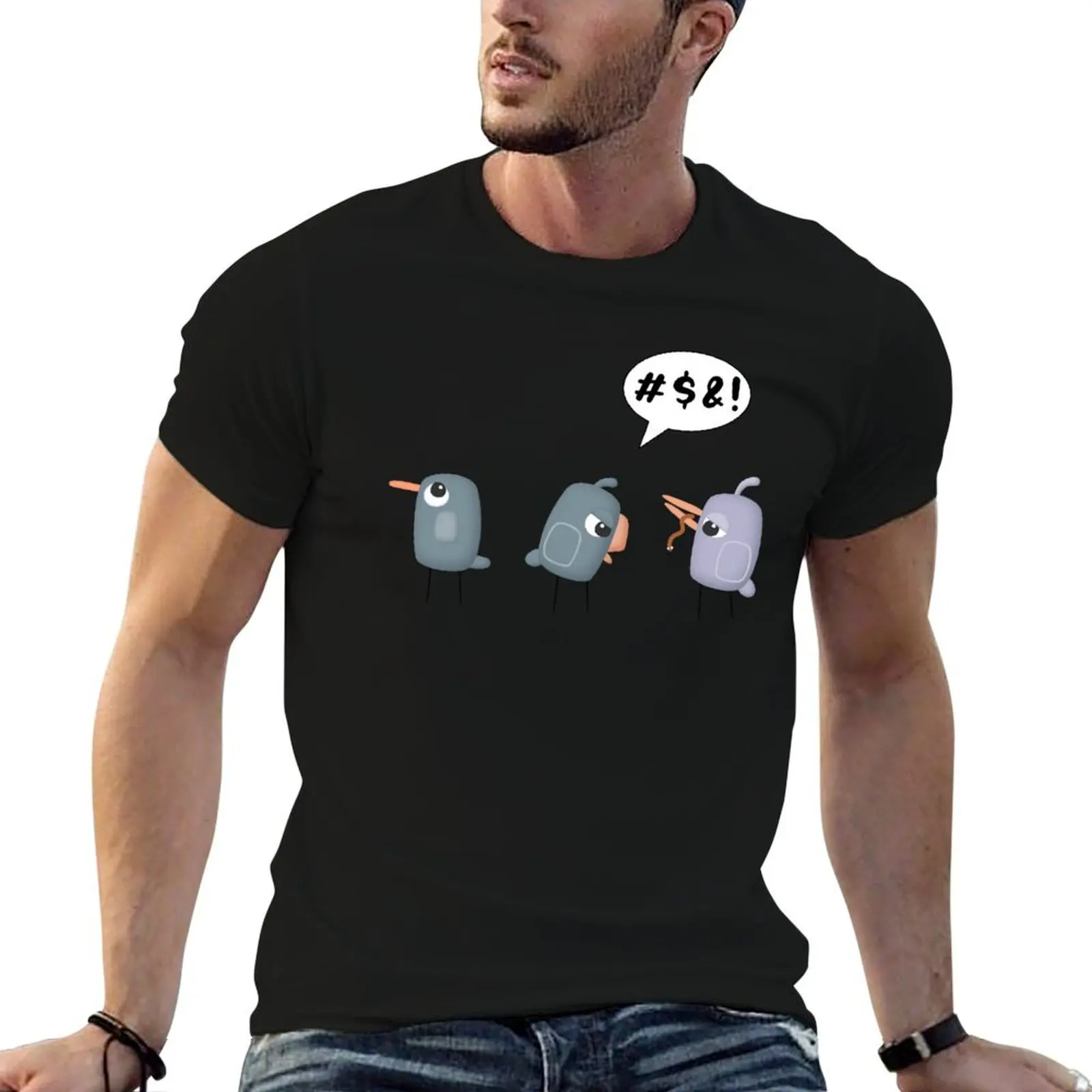 Fighting Birds T-Shirt g man t shirts for men funny t shirts man man t shirt cotton high quality T-Shirt