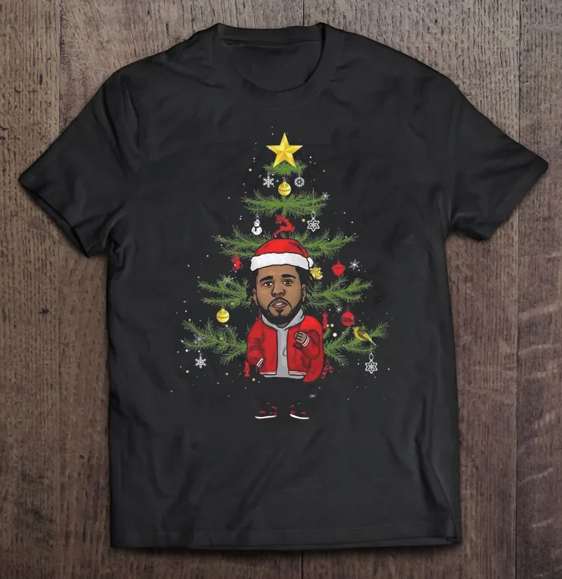 

New J cole Tree Christmas shirt tee S 5XL