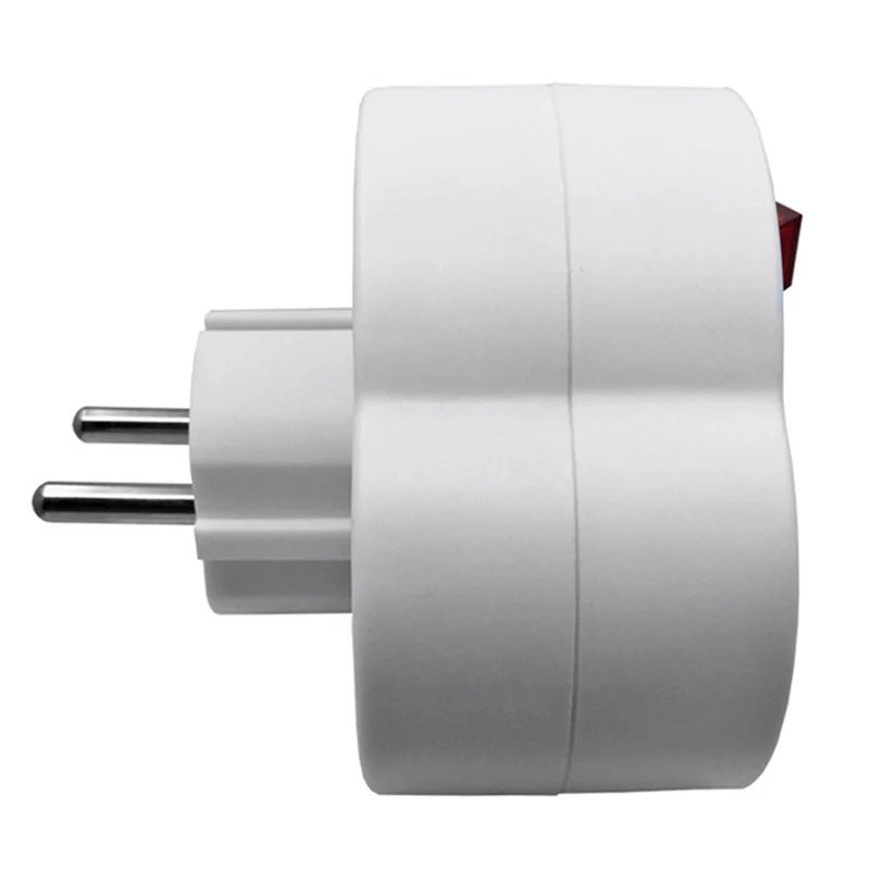 Qa88x plugue múltiplo padrão da ue 250v 16a tomada de conversão de soquete duplo com interruptor de tomada adaptador de alimentação tomada ue