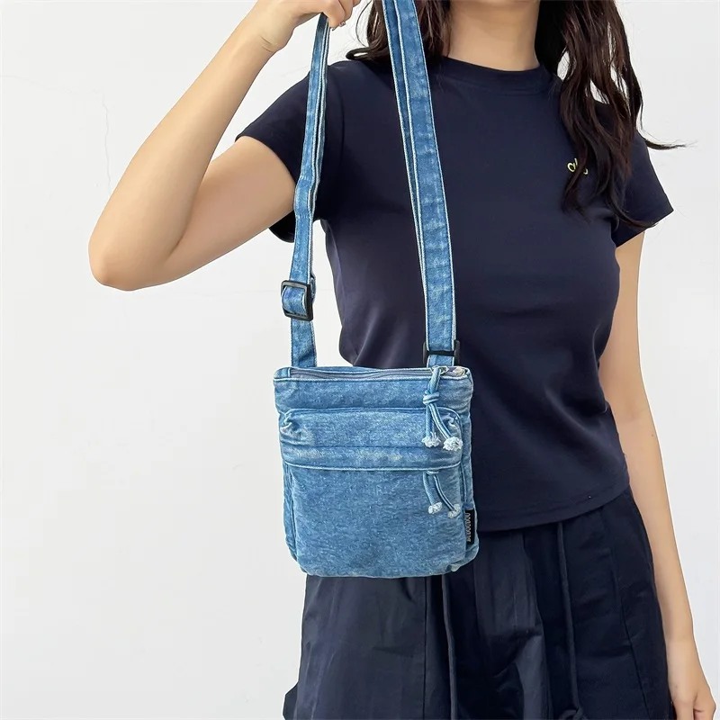 Denim Super Popular Niche Shoulder Bag Solid Sewing Ladies Bags on Sale 2025 High Quality Single Versatile Crossbody Bags - Image 4