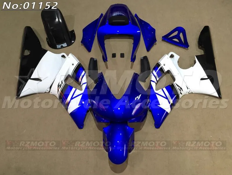 4Gifts New ABS Motorcycle Whole Fairings Kit Fit For YAMAHA R1 1998 1999 98 99 Bodywork Set Custom Blue White