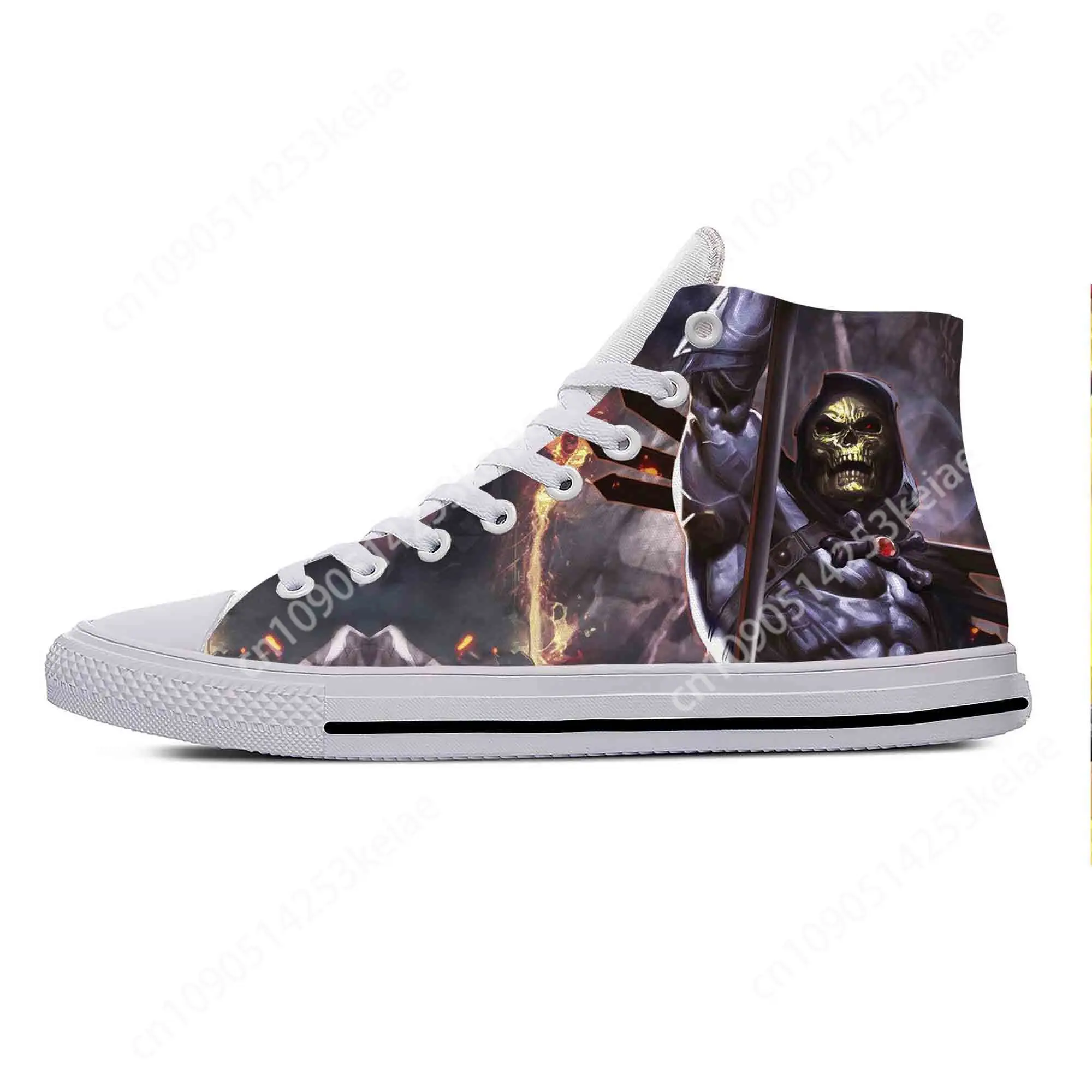 Hot Masters of The Universe Cartoon Skeletor He-Man Casual Shoes High Top Breathable Men Women Sneakers Lightweight Board Shoes