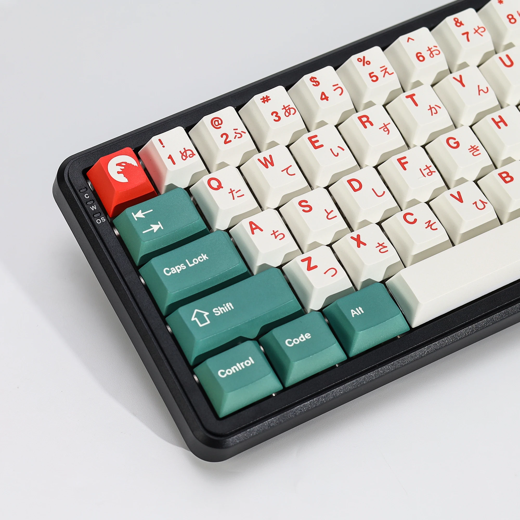 KBDiy Japanische Tastenkappen GMK Kaiju PBT 143 Tasten Retro PBT Cherry Profil Alice ISO Tastenkappen für 60% Gaming Mechanische Tastatur – Detail 20
