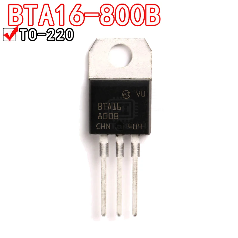 BTA16-800B TO-220 BTA16-800 BTA16 800V 16A BTA04-800B BTA06-800B BTA10-800B BTA12-800B BTA24-800B BTA12-800 BTA24-800 10pcs