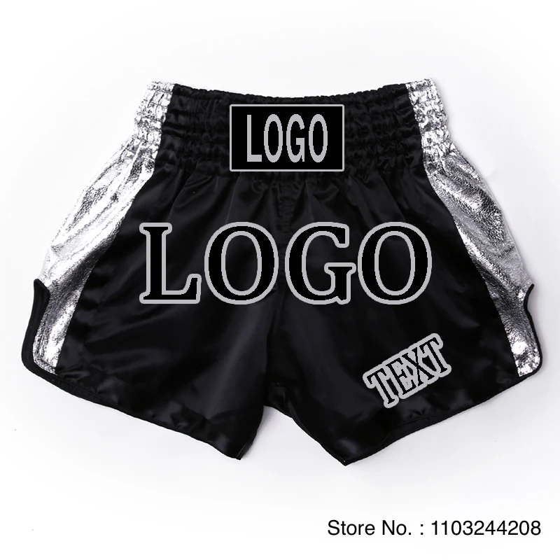 Muay Thai Shorts Custom Gym Kickboxing Cage Fighting Pants Men Women Child Boxing Shorts Personalized Logo Martial Arts Clothing