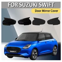 Decoración de coche, cubierta de espejo de puerta de plástico ABS para Suzuki Swift 2018 - 2025, accesorios retrovisores de coche, actualización de coche