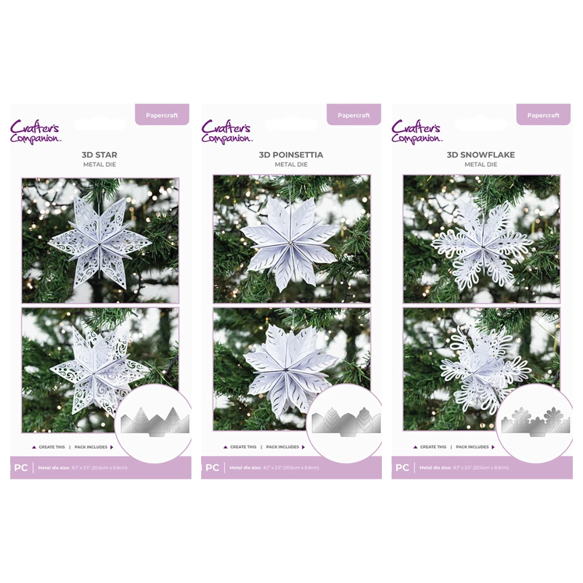 

Metal Cutting Dies 3D Christmas Poinsettia Scrapbook Diary Decoration Stencil Embossing Template DIY Greeting Card Handmade