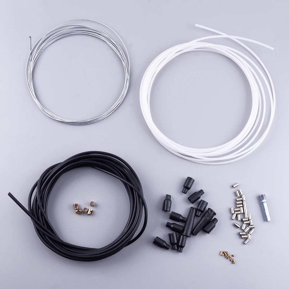 

1Set 5M DIY Throttle Cable Boots Nipples Ferrules Repair Kit For Motorcycle Pit Dirt Bike