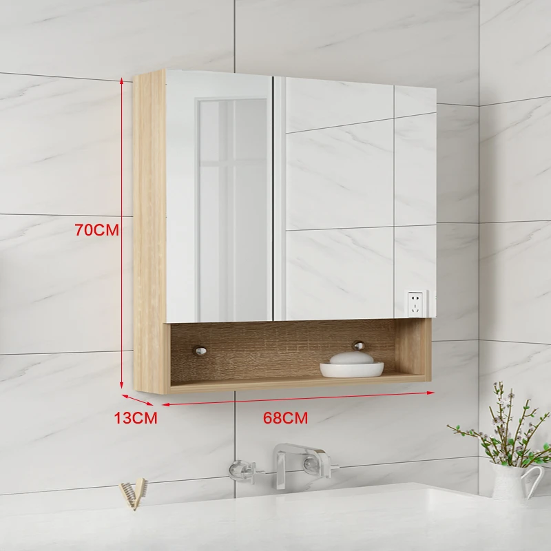 Sanitation Shower Bathroom Cabinets Locker Vanity Mirror Home Furniture Simple Luxury Bathroom Cabinets Wall Miroir De Salle