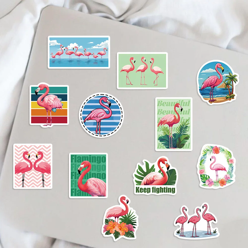 10/30/50 Stuks Cartoon Flamingo Graffiti Sticker Decoratie Gitaar Laptop Bagage Water Cup Mobiele Telefoon Case Waterdichte Sticker