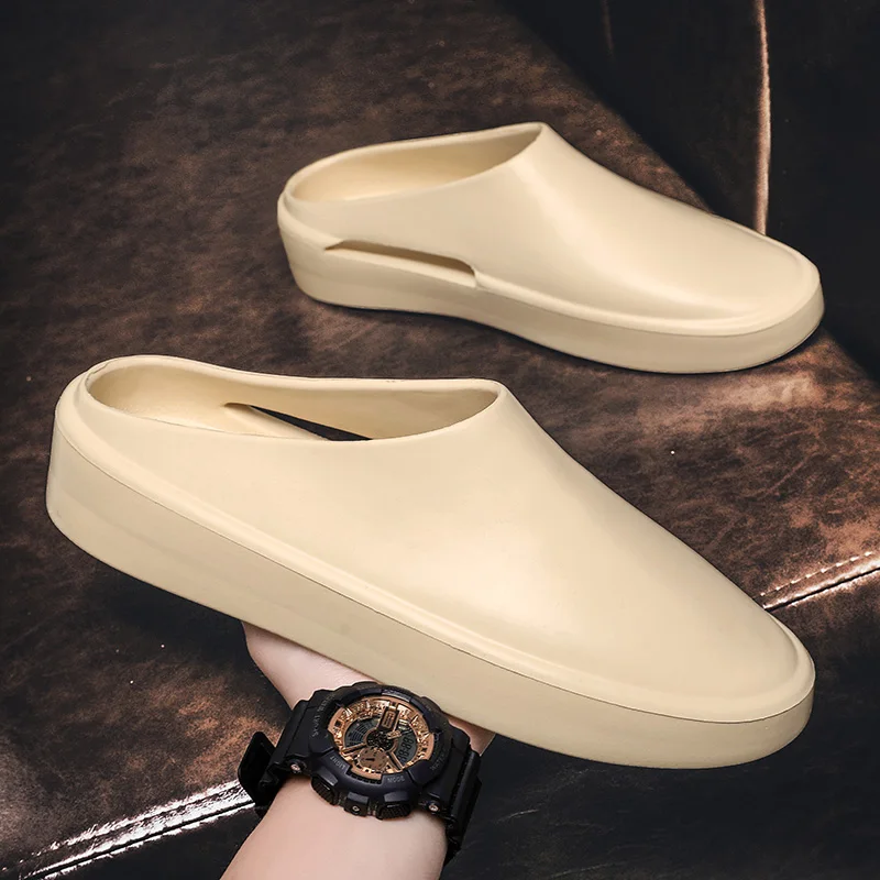 Zapatillas de goma y plástico EVA para hombre, zapatos informales sin cordones, Zapatillas de casa populares de alta calidad, novedad de verano, 2022