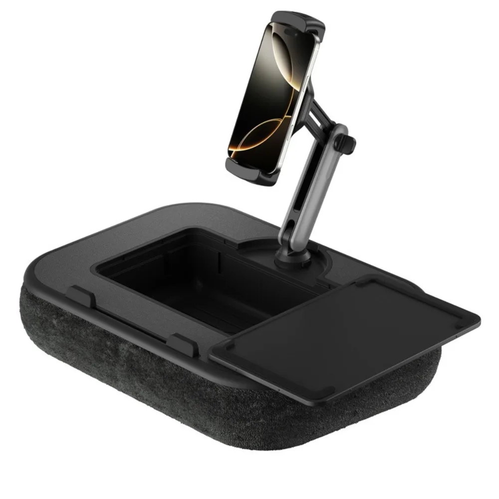 

360° Rotatable Pillow Tablet Stand Multifunctional Storage Space Mobile Phone Holder Cup Holder Removable Pillow Pillow Lap Desk
