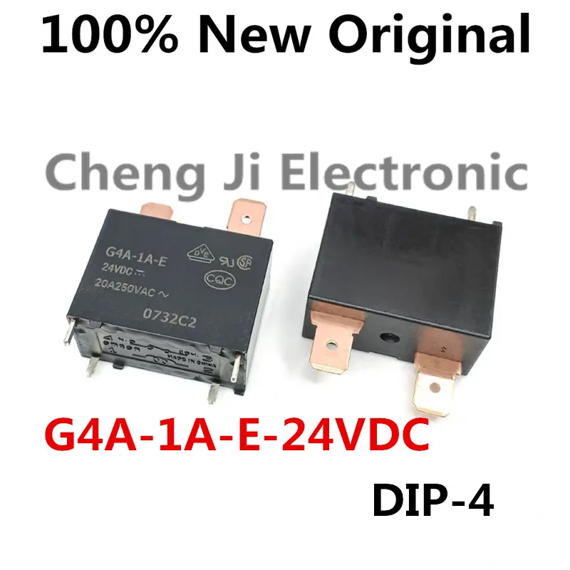 5-10PCS/Lot G4A-1A-E-12VDC 、G4A-1A-E-24VDC DIP-4 New original power relay air conditioning repair G4A-1A-E-DC12V DC24V