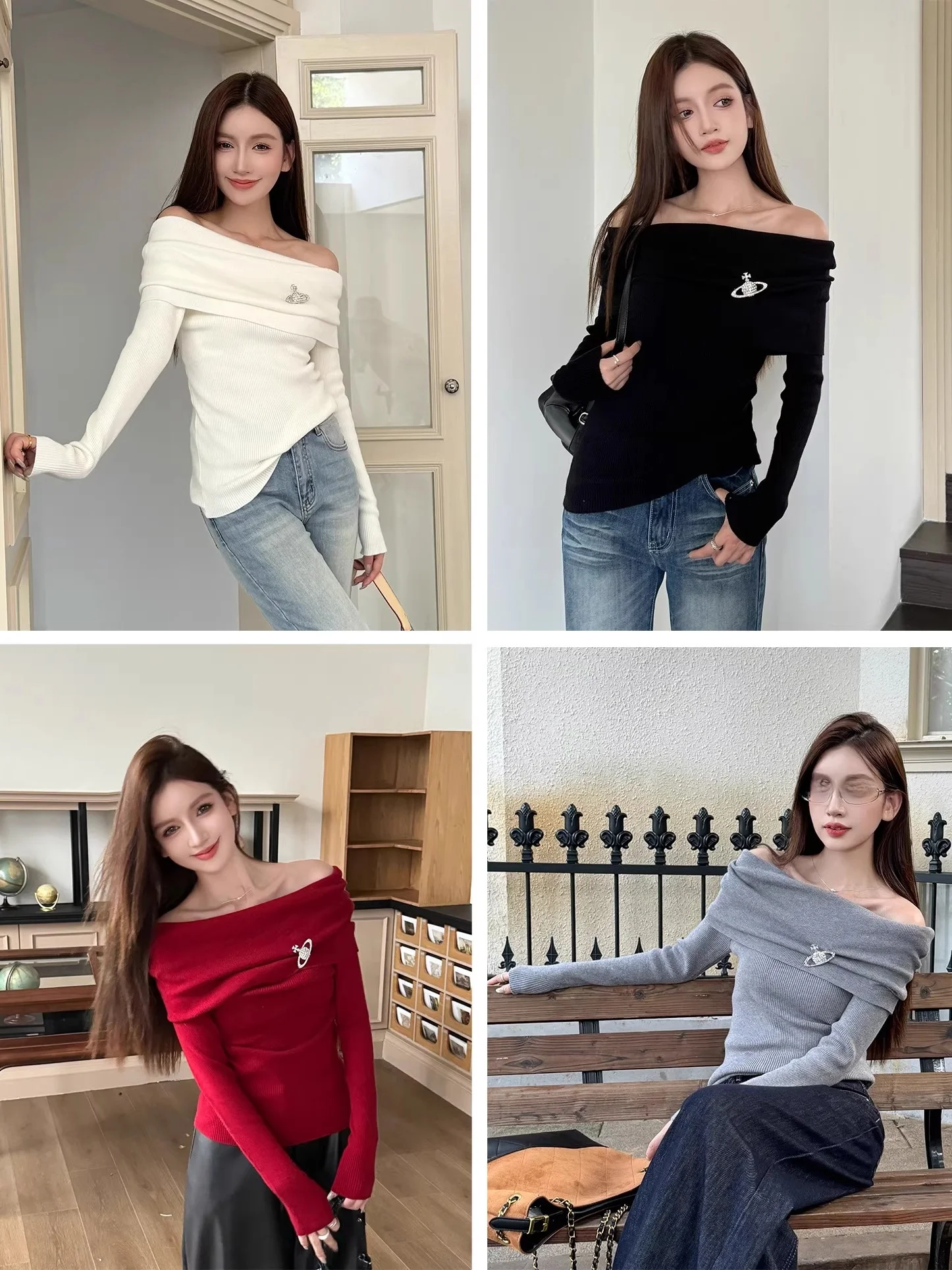 

Женский облегающий вязаный свитер-болеро, новогодний красный, повседневный, модный, длинный рукав, эластичный трикотажный топ