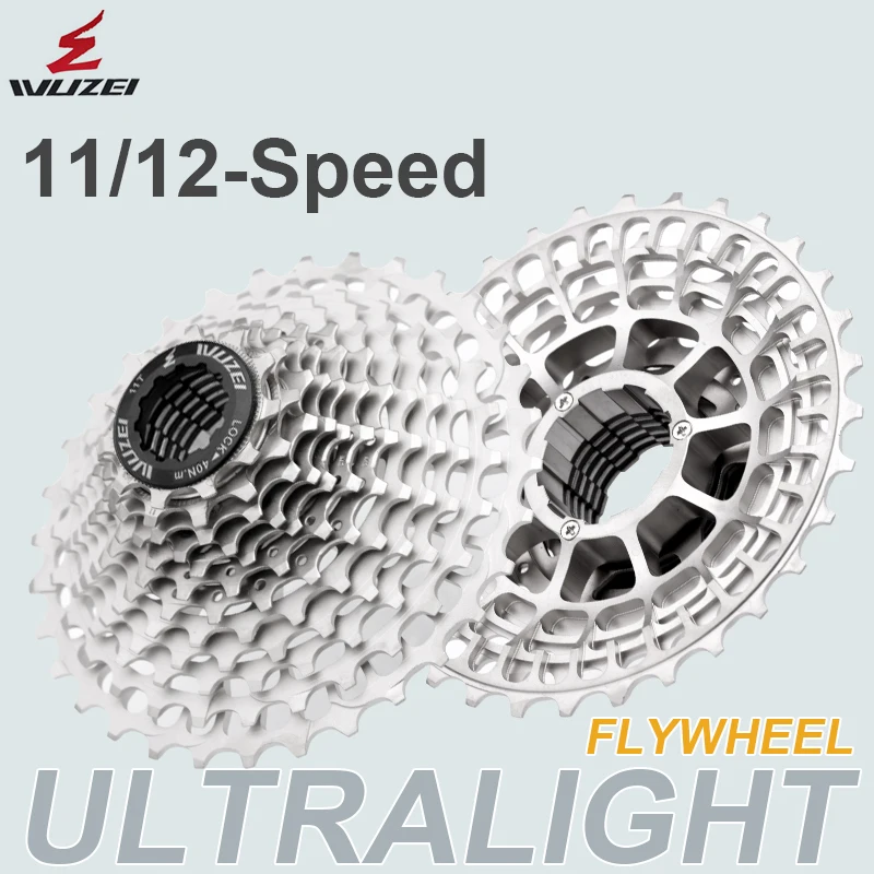 

WUZEI SL CNC Road Bike 12/11S Ultralight Freewheel 11-28/32/34/36T Bicycle Cassette Flywheel 12 Speed K7 Gravel 11V Sprocket